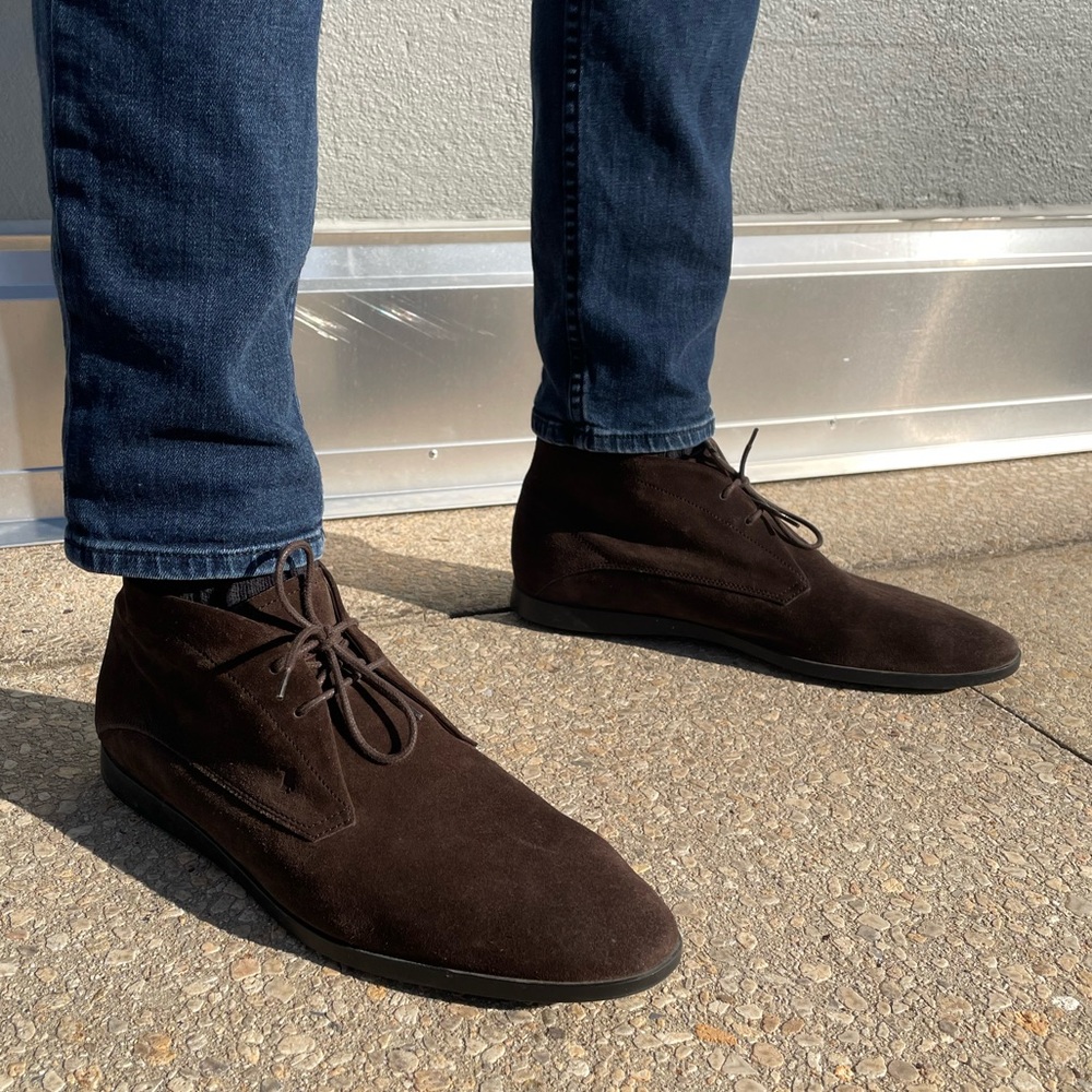 Men’s Brown Tod’s Suede Boots